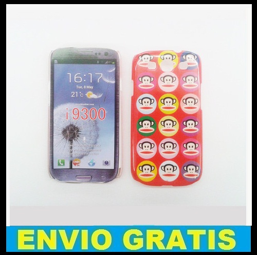 FUNDA CARCASA PARA SAMSUNG I9300 GALAXY S 3 PAUL FRANK  ROJO